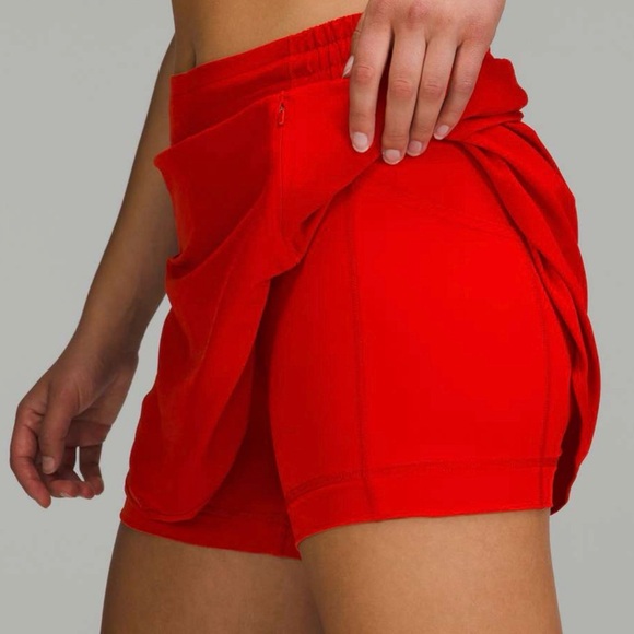 Lululemon Hotty Hot High-Rise Skirt Dark Red Size 10 NWT - Picture 3 of 7